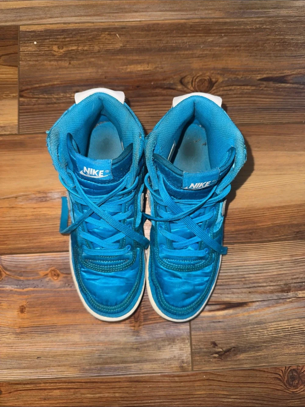 Nike Vandal High “Blue Orbit” Sneakers | Size 3Y | Bright Blue High Tops